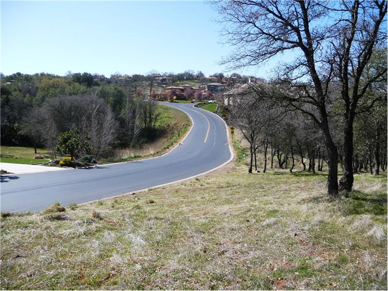 View from on top of the lot toward the corner.